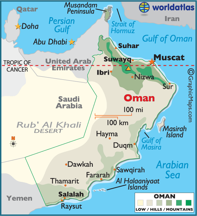 oman politique carte